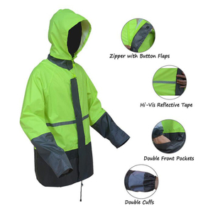 Rain Suit Professional Outdoor Waterproof <b>Jacket</b> Trouser Set Breathable Windproof Design OEM Bulk - Product Image 3