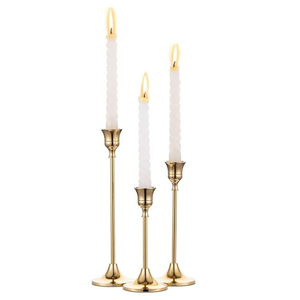 Luxury Modern Hammered 925 Sterling <b>Silver</b> Shabbat <b>Candlesticks</b> Set Contemporary Tapered Cone Design Jewish Wedding Gift - Product Image 3