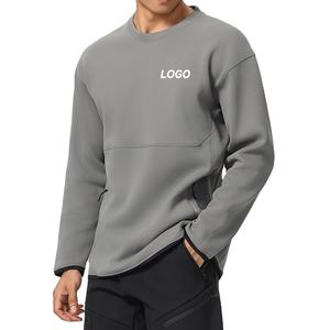 สเวตเตอร์ลำลองสำหรับทุกเพศเสื้อสเวตเตอร์แขนยาวเข้ารูปสีทึบปักคอเสื้อยืดผ้าคอปกแบบกำหนดเองสำหรับฤดูใบไม้ร่วงและฤดูหนาว2025 - Product Image 1