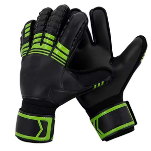 Guantes de Portero de Cuero Transpirables de Diseño Personalizado, Color Negro, Protección para los Dedos, Gruesos, para Fútbol Soccer, Adultos - Product Image 4
