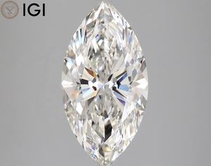 Diamante cultivado en laboratorio CVD con forma marquesa, color G, claridad VVS2, 3.02 CT, certificado por IGI, ideal como pieza central perfecta. - Product Image 1