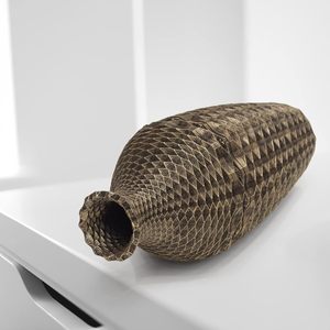 Vase de table en bronze fait main, expression artistique, design rustique, hauteur 28 cm, diamètre 12 cm - Product Image 5