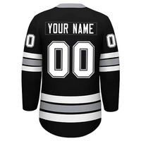 Jersey Hoki Es Sublimasi Poliester 100% Berkualitas Tinggi, Jahitan Atas Semua Gaya, Pakaian Hoki Custom dengan Harga Murah
