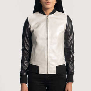 Chaqueta de Cuero Personalizada de Alta Calidad para Mujer, Chaqueta de Invierno de Color Sólido Transpirable de Alta Calidad Hecha a Medida - Product Image 1