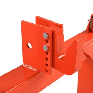 Orange 3 Pt Quick Hitch Adapter for Category 1 and 2 Tractors up to 3000lb with Adjustable Bolt 3000lb Capacity - Product Image 4