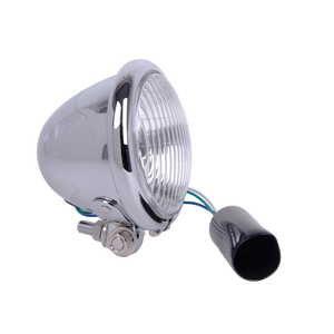 Faro Delantero para Motocicleta JY-15M9, Repuesto con Diseño Clásico y Atemporal, Carcasa de Hierro, Lente de Vidrio y Lente de Plástico, 6V/12V - Product Image 1