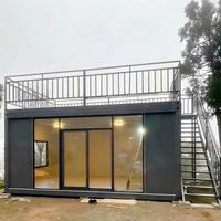Maisons préfabriquées modulaires de luxe modernes, résistantes aux ouragans, en acier galvanisé de 20 pieds, maison préfabriquée détachable en conteneur