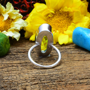 Blue Topaz Gemstone <b>Ring</b> 925 <b>Silver</b> Blue Topaz <b>Ring</b> Handmade Elegant Jewelry December Birthstone <b>Ring</b> Dainty <b>Statement</b> <b>Ring</b> - Product Image 3