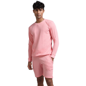 Nouvel ensemble décontracté homme 2026 : T-shirt col rond et short – Tenue d'été élégante, respirante et légère en molleton 100 % coton pour hommes - Product Image 1