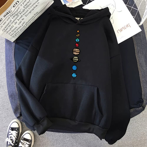 Sudaderas con Capucha para Mujer, Nuevas, de Calidad, con Diseño de Planetas, Coloridos y Creativos, Divertidas, a la Moda, Estilo Harajuku, Casuales, Suaves, Talla Grande - Product Image 1