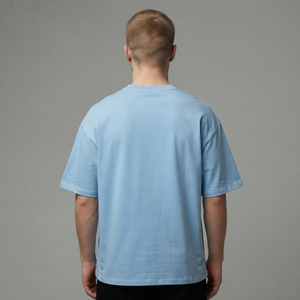 T-shirts surdimensionnés en gros pour hommes – T-shirt tricoté de haute qualité style streetwear, coupe ample, manches courtes, style été - Product Image 2