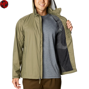 Hexaplus Industries Men's Winter Windbreaker Hooded Breathable Waterproof Windproof <b>Canvas</b> <b>Jacket</b> Zipper Closure Anti-Bacterial - Product Image 5