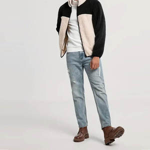 Comfortable Feel And Strong Finish <b>Sherpa</b> <b>Fleece</b> <b>Jacket</b> With Breathable Warm Linin Durable <b>Sherpa</b> <b>Fleece</b> Winter <b>Jacket</b> - Product Image 5