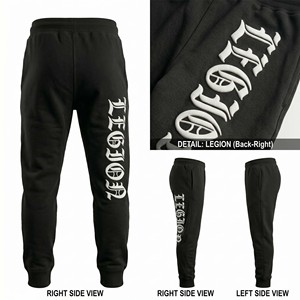 Pantalon de survêtement personnalisé en gros avec impression 3D en relief pour hommes, en molleton bouclé de coton épais, style streetwear premium - Product Image 5