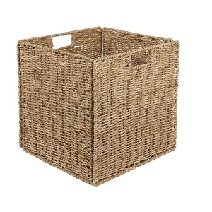 Cestas de Almacenamiento Rectangulares de Ratán Natural, Ecológicas, Rústicas, Multiusos, Organizadores Apilables - Product Image 3