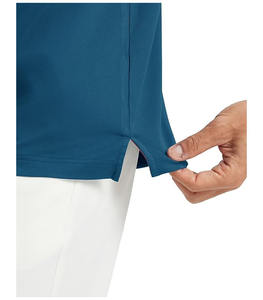 Chemise classique 2026 à manches courtes, col en V, design moderne avec rayures contrastées sur la poitrine, tissu 100 % coton léger de qualité supérieure, confort toute la journée - Product Image 4