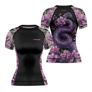 Camiseta de Manga Corta para Jiu-Jitsu MMA, para Hombre y Mujer, de Secado Rápido, Spandex/Poliéster, Ropa de Boxeo BJJ - Product Image 3