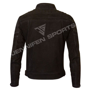 Chaqueta de Motociclista para Hombre, de Cuero Nubuck Genuino, con Protección CE, de Alta Calidad - Product Image 2