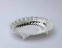 Bol décoratif en métal plaqué argent, luxueux, pour servir des fruits secs, idéal pour un cadeau de mariage, la décoration de la maison et de la table. - Product Image 2