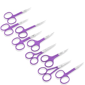 Tijeras de manicura de acero inoxidable de diseño personalizado con hoja afilada y Punta puntiaguda para cabello liso y herramienta de belleza para decoración de uñas - Product Image 5