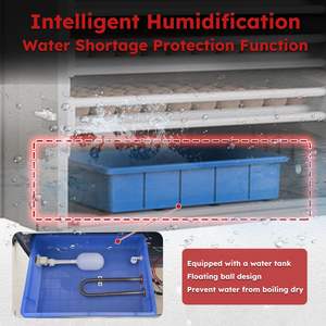 Incubateur commercial à 400 œufs avec contrôle automatique de la température et de l'humidité, grande capacité, couveuse numérique pour volailles - Product Image 3