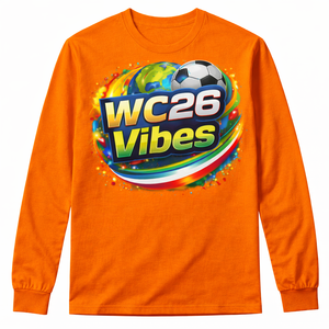 เสื้อยืดคอกลมแขนยาวทรงหลวมแบบดรอปโชลเดอร์ ผลิตจากผ้าฝ้ายพรีเมียม 100% ผลิตในปากีสถาน พิมพ์โลโก้แบบสกรีนไหม สำหรับทั้งชายและหญิง - Product Image 1