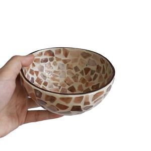 Tazón de Coco Ecológico Vietnamita, Hecho a Mano, para Servir Arroz, Frutas, Ensaladas, Decoración Rústica para el Hogar - Product Image 1