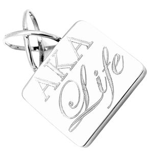 Collier Pendentif AKA Silver Life pour Femme – Design Élégant Inspiré des Sororités – Bijou de Luxe Tendance – Pendentif Classique et Tendance - Product Image 2