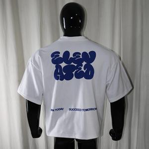 T-shirt blanc épais 300 GSM, streetwear, 100% coton, impression en relief, tailles américaines, impression intégrale, URBAN PRODUCTIONS - Product Image 3