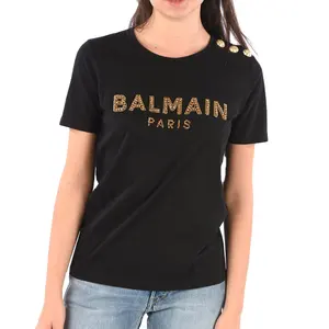 Best Selling Portable Quality New Arrival Comfortable Professional Hand Made Women Wear Rhinestone T-Shirts By Al Faraj