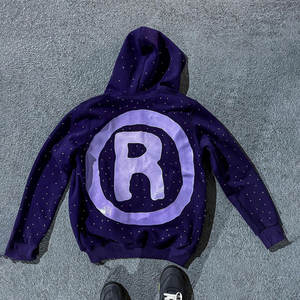 Sudadera con Capucha Personalizada con Logotipo Bordado, 100% Algodón, Estilo Vintage Lavado, Efecto Desteñido, Apliques y Pedrería para Hombre - Product Image 2