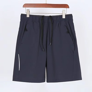 Pantalones cortos de gimnasio de secado rápido de algodón 100% al por mayor para hombre, pantalones cortos deportivos de punto con diseño de fabricante sólido impreso con logotipo personalizado - Product Image 3