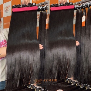 Wholesale Virgin Hair Bundles Super Double Drawn Natural Color <b>Top</b> Quality Long Length Extensions - Product Image 6