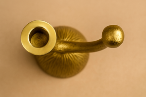 Porte-bougie en aluminium plaqué or pour table, décoration de maison, Noël, mariage - Product Image 6