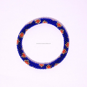 Beaded Tube Charm Bracelet Seed Beads Elastic <b>Bangles</b> Colorful Pattern Luxury Unisex Gift Jewelry Fashion Accessory Wholesale - Product Image 3