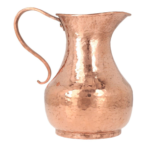 Handmade Pure Copper Water <b>Jug</b> with Brass Handle & Lid Ayurvedic Copper Pitcher for Wholesale Home Hotel & Drinkware Supplies - Product Image 4