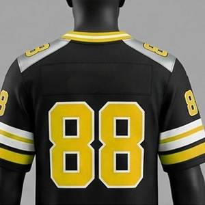 Camisetas de Fútbol Americano Sublimadas Personalizadas de Alto Rendimiento, Transpirables, de Manga Corta, Duraderas, al por Mayor - Product Image 2