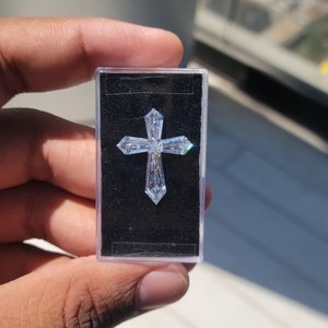 Exclusive Cross Shape Lab Grown Diamond | Fancy Custom Cut IGI Certified Loose Diamond for Luxury Jewelry - Product Image 4