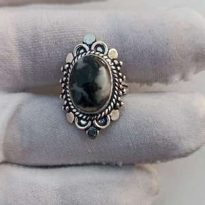 Natural Buffalo Jasper <b>Ring</b> 925 Sterling Silver Handmade Jewelry Gift For Women Birthday Unique Luxury Design - Product Image 1