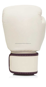 Guantes de boxeo de cuero de vaca genuino-Guantes profesionales de alta calidad que absorben la humedad Correa de muñeca ajustable Protección UV - Product Image 5