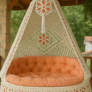<b>macrame</b> swing chair,hanging <b>macrame</b> chair, boho <b>macrame</b> hammock, handmade hanging chair - Product Image 1