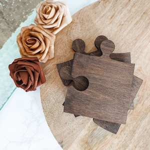Sous-verre en bois contemporain multifonctionnel résistant à la chaleur, fait main et personnalisé, pour tasses à café et verres - Product Image 6