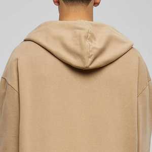 <span class=keywords><strong>Felpa</strong></span> con Cappuccio Oversize <span class=keywords><strong>Beige</strong></span> in Morbido Misto Cotone, Casual, per <span class=keywords><strong>Uomo</strong></span> e Donna, Streetwear Invernale - Product Image 2