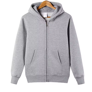 Sweat à capuche unisexe personnalisé avec fermeture éclair, 100 % polyester French Terry 310g, sweat à capuche numérique en relief pour l'automne - Product Image 6