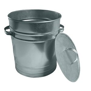 Nouvel Arrivage – Seau à Cendres de Cheminée de Luxe en Fer Galvanisé Noir, Robuste, pour Bois de Chauffage, Taille, Forme et Couleur Personnalisables - Product Image 2