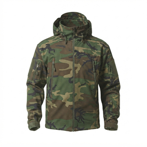 Veste de randonnée d'hiver pour homme, imperméable, coupe-vent, respirante, à capuche zippée, en softshell - Product Image 2