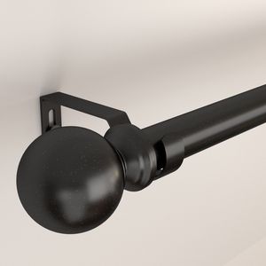 Aste per tende regolabili in acciaio inossidabile da 1 pollice per finestre da 28 a 132 pollici con Design rotondo e staffe per decorazioni per la casa - Product Image 3