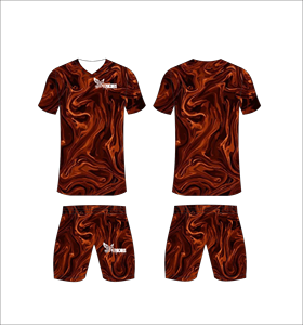 Conjunto de Camiseta y Pantalones Cortos de Fútbol Sublimados, Cuello en V, Absorbe la Humedad, para Todas las Temporadas, Ropa Deportiva para Hombre Adulto, Venta al Por Mayor OEM - Product Image 1
