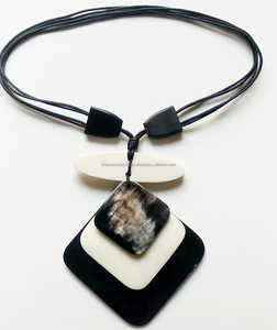 Indian Handmade Stylish Wooden and Resin Jewelry Customized Wooden Necklaces for Girls Women and <b>Men</b> - Product Image 5