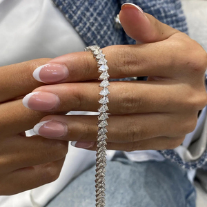 Pulsera de Diamantes Redondos Brillantes Cultivados en Laboratorio, Certificados por IGI, Oro Blanco, Amarillo y Rosa de 10K, 14K y 18K, Joyería de Lujo - Product Image 2